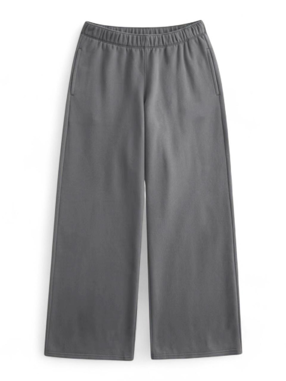 Hollister Grey Baggy Wide Leg Sweatpants